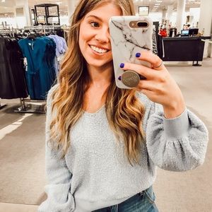 Free People Found My Friend V-neck Sweatshirt
